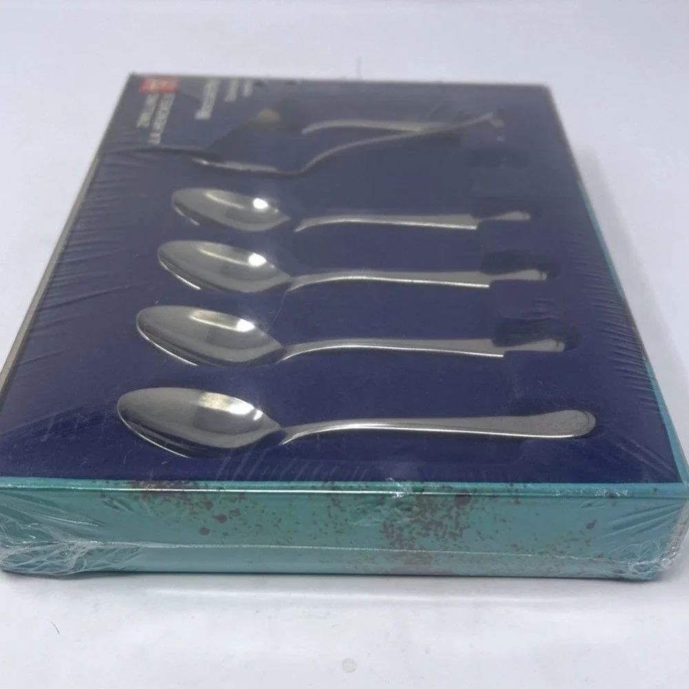 Zwilling J.A. Henckels Mocca Espresso Spoons Set of 6 NOS 02757-127 Rare Vintage